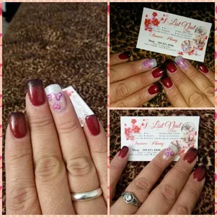 LOVE my nails Arunee is awesome. So friendly and warm.I brought in another friend and she loved the job Mary did.