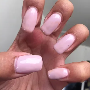 do you see the orange shade appearing on my nails? and look how uneven and thick they are!