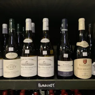Burgundy wines