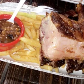 Chicken and 3 Ribs