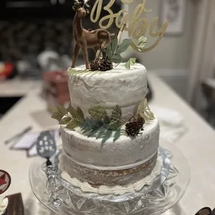 We ordered the naked cake.
