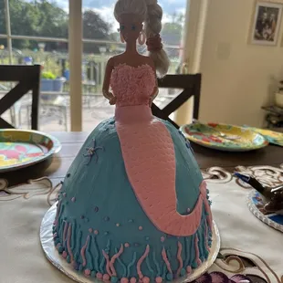 a barbie doll cake