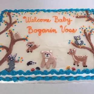 Woodland Animals Baby Shower Theme. And it tastes as good as it looks!