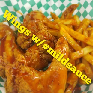 Wings with #mildsauce