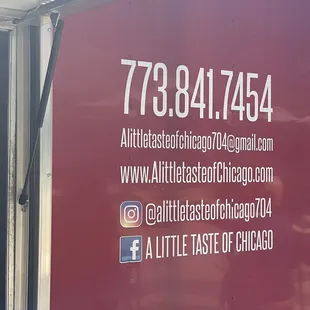 Contact info &amp; social media