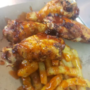 chicken, poultry, bbq wings, chicken wings and fried chicken, fried chicken, chicken wings, fried chicken wings, food, bbq chicken