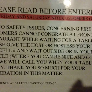 Be prepared for a 30-minute wait.