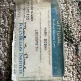 Official locksmith school completed