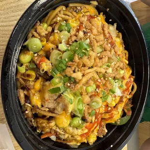 Pork Belly and Chicken with noodles