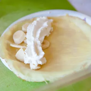 Crepe bar where each person gets to customize exactly what items they want on their crepe!