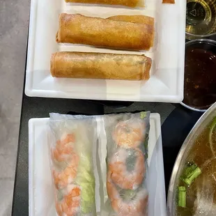 Egg rolls &amp; spring rolls