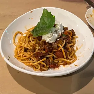 Bucatini alla bolognese