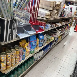 Car oil , Dog food , woods fire and tools