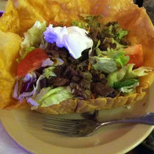 Large taco salad