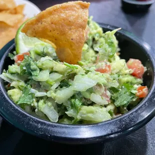 Guacamole and chips