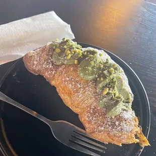 Yum. Pistachio croissant.