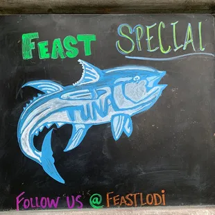 Specials Board at A MOVEABLE Feast