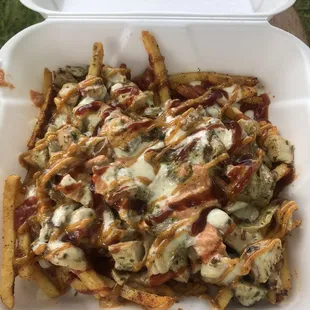 Chicken Pesto Fries!!!