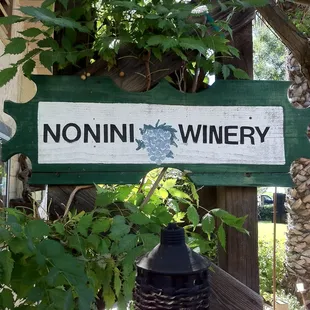 Sign on the tasting room