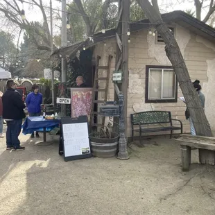 The usual tasting room/gift shop, with the owner sharing family stories with guests.