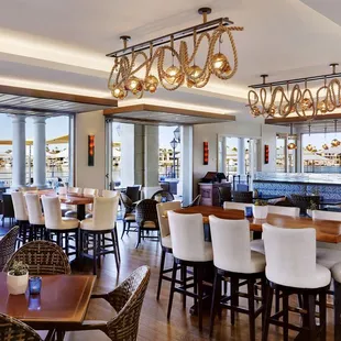 Indoor restaurant and bar