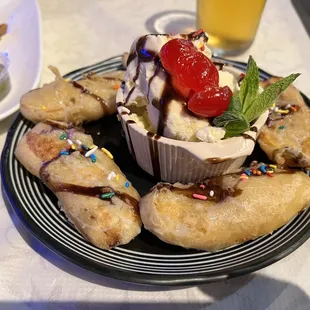 Fried Banana Ice Cream