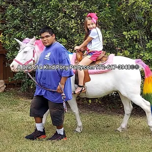 #A1ponyparty #rainbowunicorn #ponyparty #ponyride #dallasponyparty