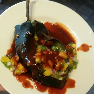 Chile Relleno con Mango