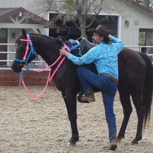 Starting the Unbroke Horse Under Saddle