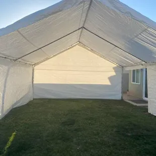 I rented 20 x20 enclosed tent
