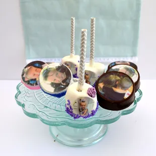 a group of people on cake pops