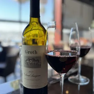 Half off wine on Wednesdays!  We were in with Groth!! Half off glasses and bottles.