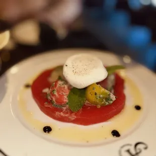 a plate of food on a table