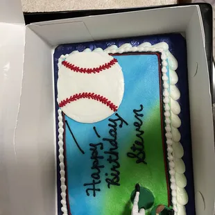 My husband's birthday cake, which was absolutely perfect and DELICIOUS.