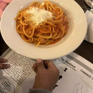 Kid&apos;s spaghetti