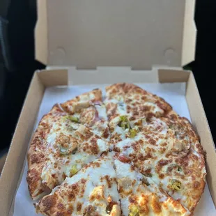 Spicy Chicken Pizza. ( size small )