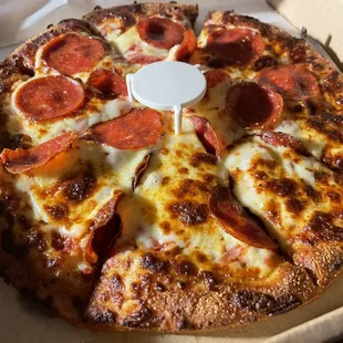 Small pepperoni pizza (to go)