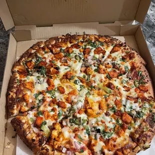 a pizza in a box