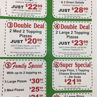 Combo specials