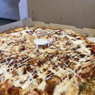 Customize your own pizza! Pictured above - A Medium Barbecue Chicken Pizza