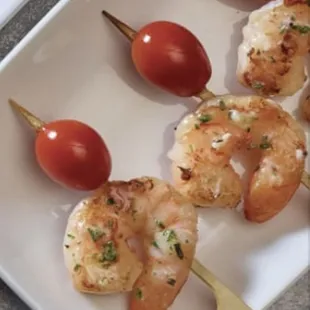 Mini Chili Shrimp Kabob