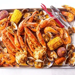 a platter of seafood