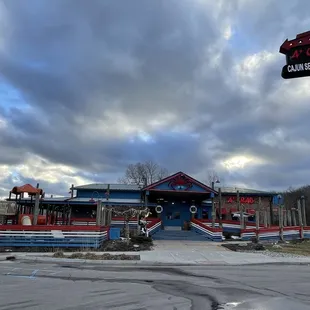 the front of the restaurant