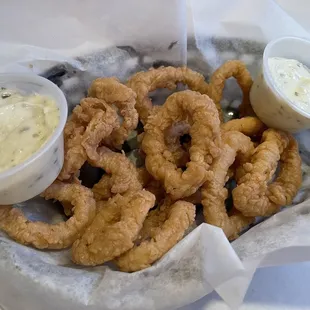 Calamari appetizer (not basket) - sorry we ate a couple haha