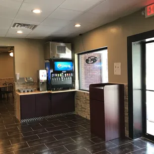 he inside of a restaurant