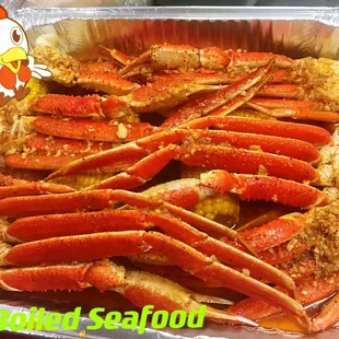 Boiled Seafoods with Special Sauce
