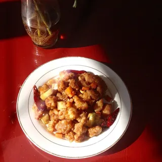 Kung Pao Chicken Over Rice