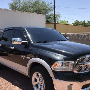 Great looking Dodge Ram done in 5% all around, 35% on the shield! Protect your investment!