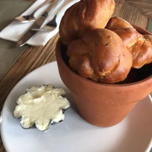 Rosemary Bread Knots for the table