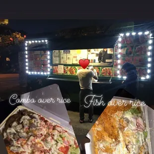 a man standing in front of a food truck